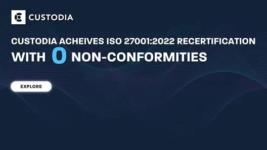 Custodia Achieves ISO 27001:2022 Certification